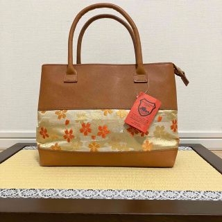 栃木レザー - ✨最高級✨西陣織 栃木レザー 本革 ハンドバッグ 和装