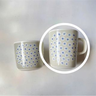 マリメッコ(marimekko)のmarimekko マリメッコ マグカップ プケッティ グレー(食器)