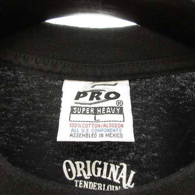 TENDERLOIN(テンダーロイン)のPRO5 プロファイブ スーパーヘビーウェイト プリント Tシャツ L ブラック メンズのトップス(Tシャツ/カットソー(半袖/袖なし))の商品写真
