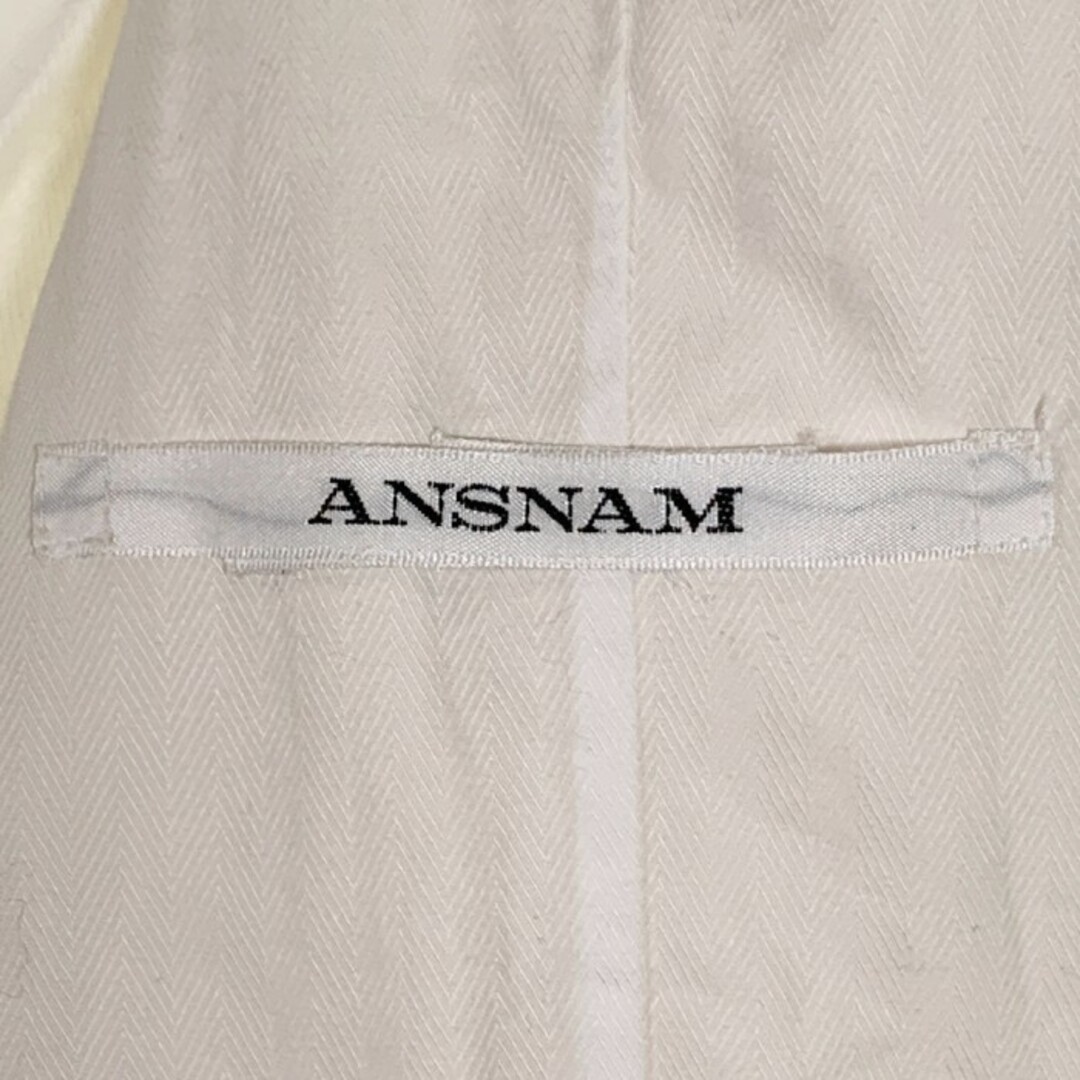 ANSNAM アンスナム リネン ダブルチェスターコート ナチュラル ANSNAM アンスナム リネン ダブルチェスターコート ナチュラル