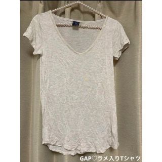 ギャップ(GAP)の1回着用♡GAP ラメ入りTシャツ(Tシャツ(半袖/袖なし))