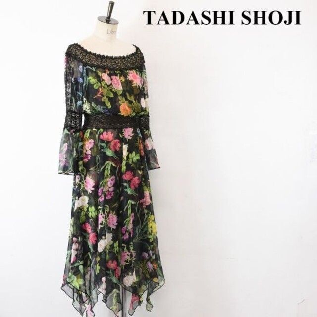 SL AF0007 ほぼ新品 TADASHI SHOJI タダシショージ レース41着丈