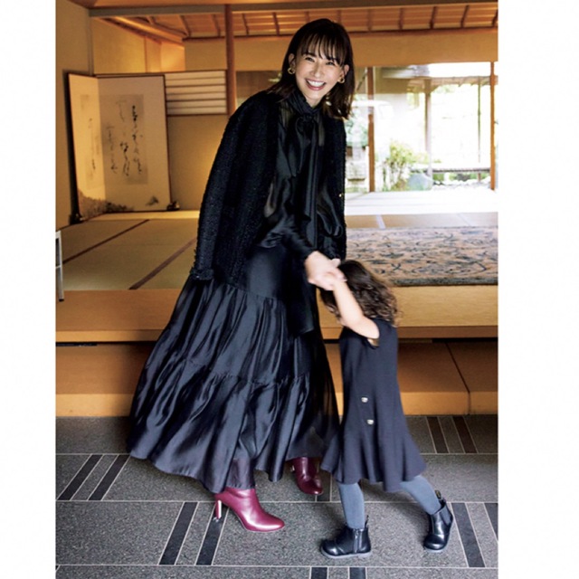 FRAY I.D - FRAY I.D ビッグボウタイドレス BLACK シアーワンピの通販