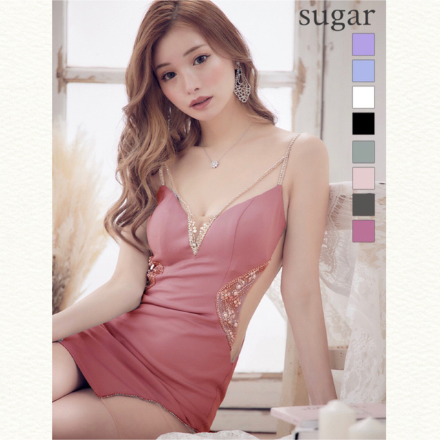 通販でクリスマス AngelR*sugarコラボカラー*Vフロント*ドレス
