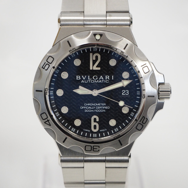 BVLGARI - Th933181 ブルガリ 腕時計 ディアゴノ プロフェッショナル スクーバ アクア DP42SSD 自動巻き SS メンズ BVLGARI 良好・中古