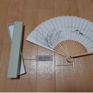 【新品未使用】①白竹堂　扇子(和装小物)