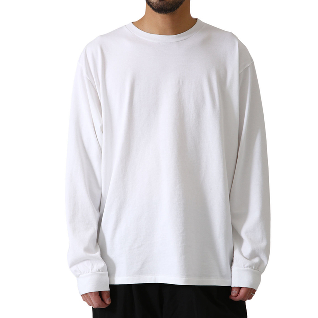 AURALEE LUSTER PLAITING L/S TEE