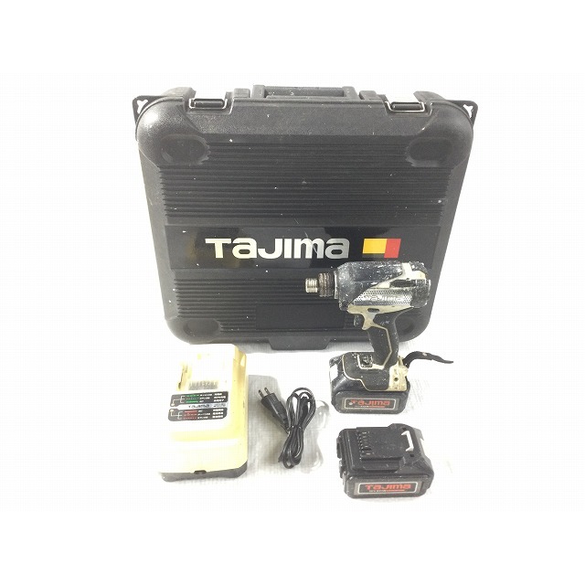 Tajima(タジマ)の☆中古品☆ Tajima タジマ 18V 充電式インパクトドライバ PT-A200 バッテリ2個(18V 4.0Ah) 充電器 ケース付き 69841 自動車/バイクのバイク(工具)の商品写真