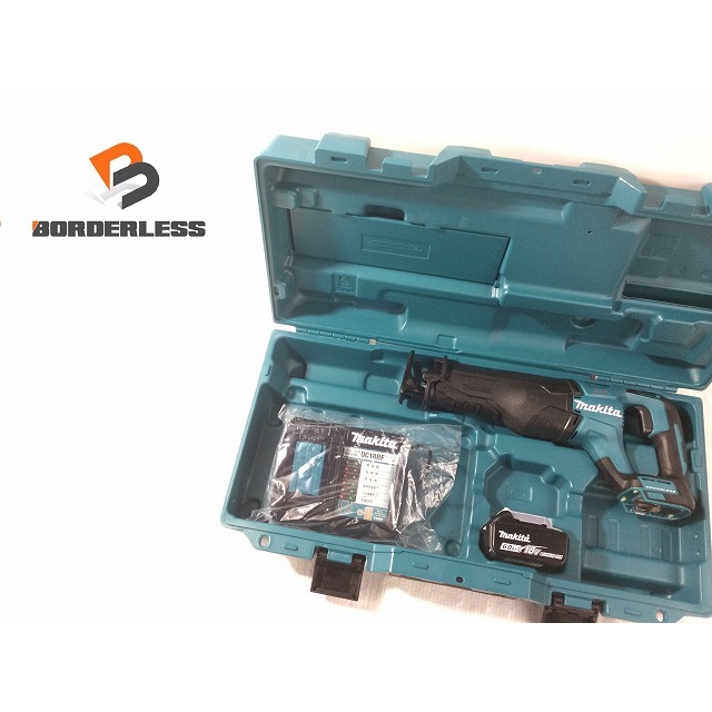 ☆美品☆makita マキタ 18V 充電式レシプロソー JR187DRG 6.0Ahバッテリー1個(BL1860B) 充電器(DC18RF) 替刃 ケース付 70646