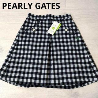 パーリーゲイツ(PEARLY GATES)の新品✩PEARY GATES プリーツ スカート   チェック(ウエア)