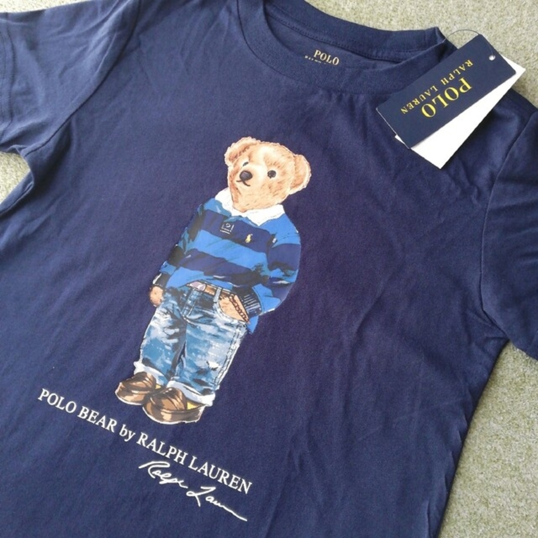 ポロベア　ポロラルフローレン　ネイビー　紺色　Tシャツ　テディベア　くま　ロゴ