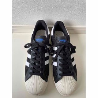 アディダス(adidas)の13年製 未使用アディダス スーパースター 80s 黒/白 メッシュUS８1/2(スニーカー)