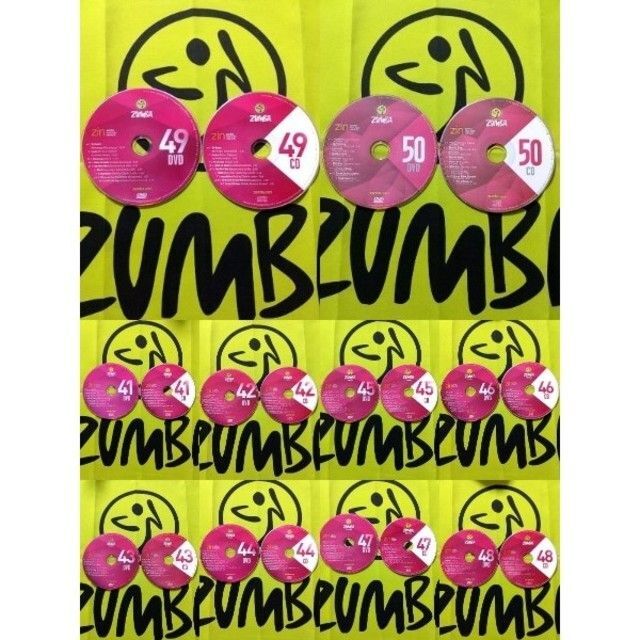 ZUMBA ズンバ ZIN41 ~ ZIN50 CD & DVD 20枚セット 最も人気商品 www