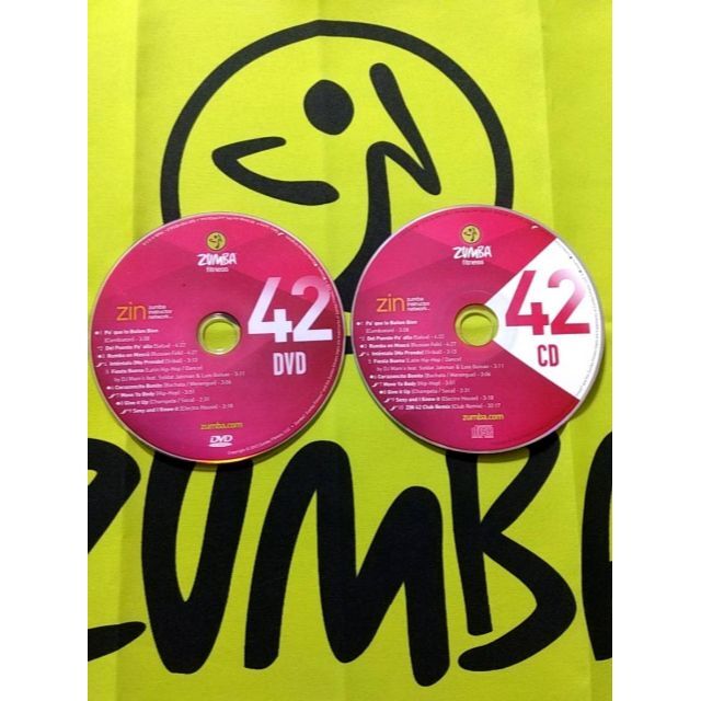 Zumba(ズンバ)のZUMBA　ズンバ　ZIN41 ～ ZIN50　 CD ＆ DVD 20枚セット エンタメ/ホビーのDVD/ブルーレイ(スポーツ/フィットネス)の商品写真