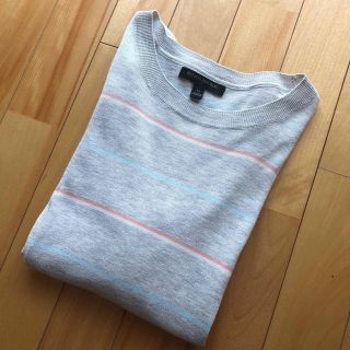 バナナリパブリック(Banana Republic)の☆美品☆バナナリパブリック　コットンボーダーカットソー(カットソー(長袖/七分))