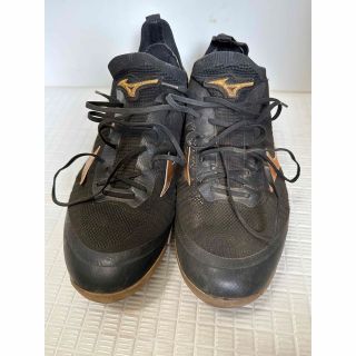 ミズノ(MIZUNO)のミズノプロ ドミナント ニットTPU 前田健太投手モデル 黒金 26.5cm(シューズ)