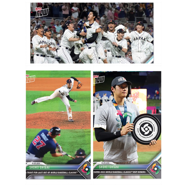 最大94%OFFクーポン 3枚セット Topps Now WBC 大谷翔平 決勝 限定