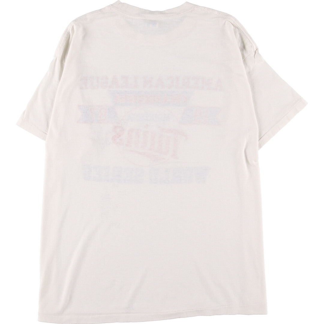 80年代 チャンピオン Champion トリコタグ MLB MINNESOTA TWINS ミネソタツインズ スポーツプリントTシャツ USA製 メンズL ヴィンテージ /eaa331568USA製年代