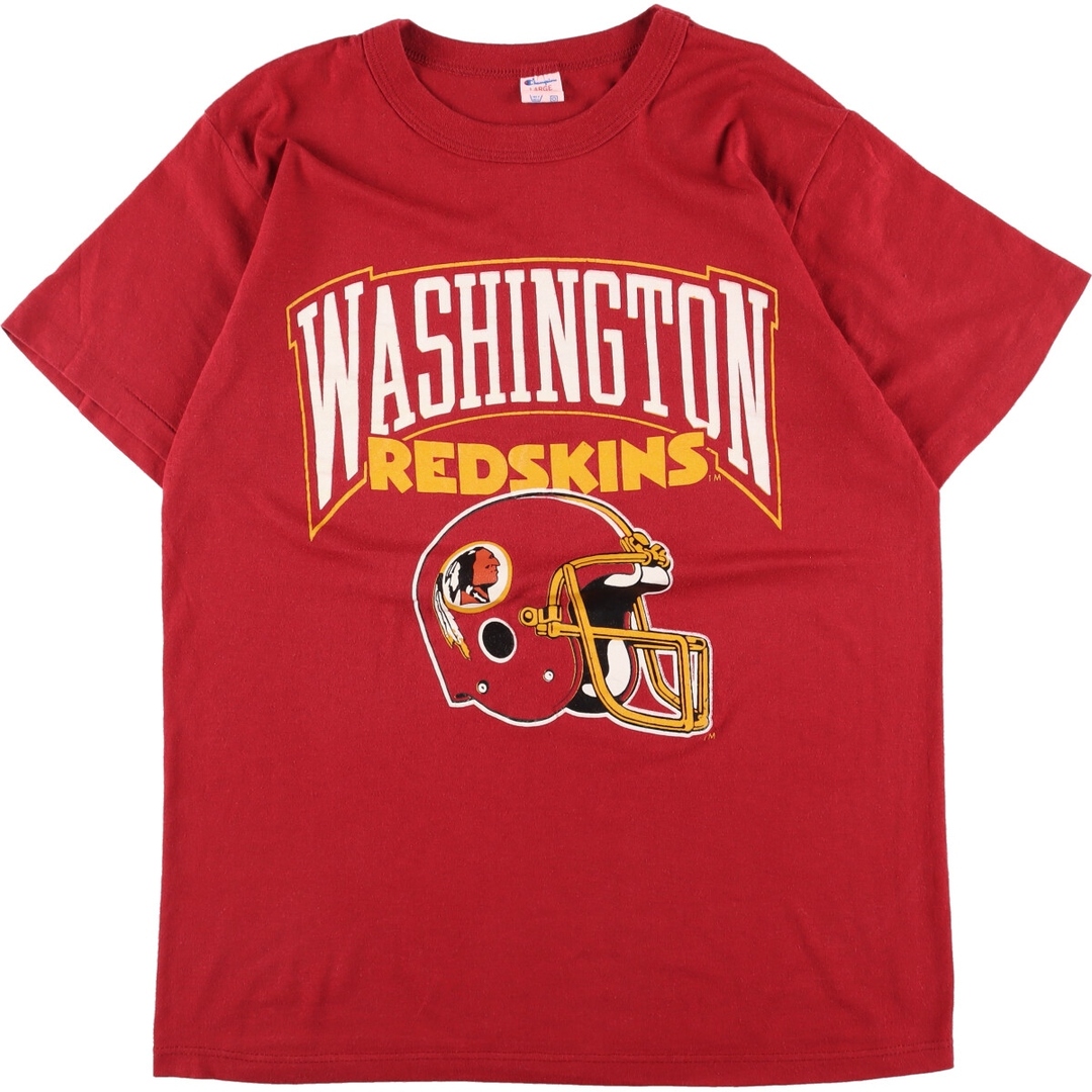 80年代 チャンピオン Champion トリコタグ NFL WASHINGTON RED SKINS ワシントンレッドスキンズ スポーツプリントTシャツ USA製 メンズM ヴィンテージ /eaa331287