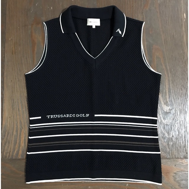ボトムスス単品 TRUSSARDI GOLF 大きいサイズ ニットベスト 5906 春