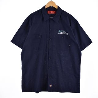 ディッキーズ(Dickies)の古着 ディッキーズ Dickies 半袖 ワークシャツ メンズXL /eaa331123(シャツ)