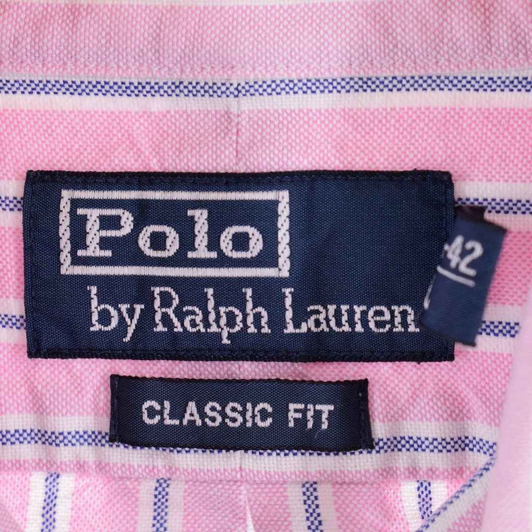 Ralph Lauren(ラルフローレン)の古着 ラルフローレン Ralph Lauren CLASSIC FIT クラシックフィット 長袖 ボタンダウンストライプシャツ メンズXL /eaa331100 メンズのトップス(シャツ)の商品写真