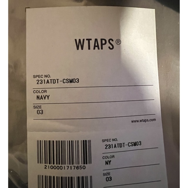 W)taps(ダブルタップス)の23SS WTAPS DESIGN 01 LS  COTTON. COLLEGE メンズのトップス(Tシャツ/カットソー(七分/長袖))の商品写真