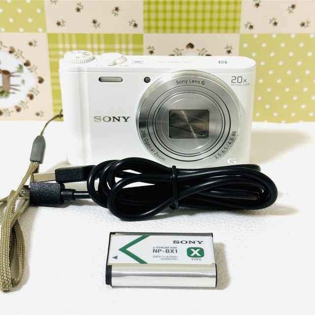 SONY(ソニー)のSONY サイバーショット Cyber-shot DSC-WX350 ホワイト スマホ/家電/カメラのカメラ(コンパクトデジタルカメラ)の商品写真