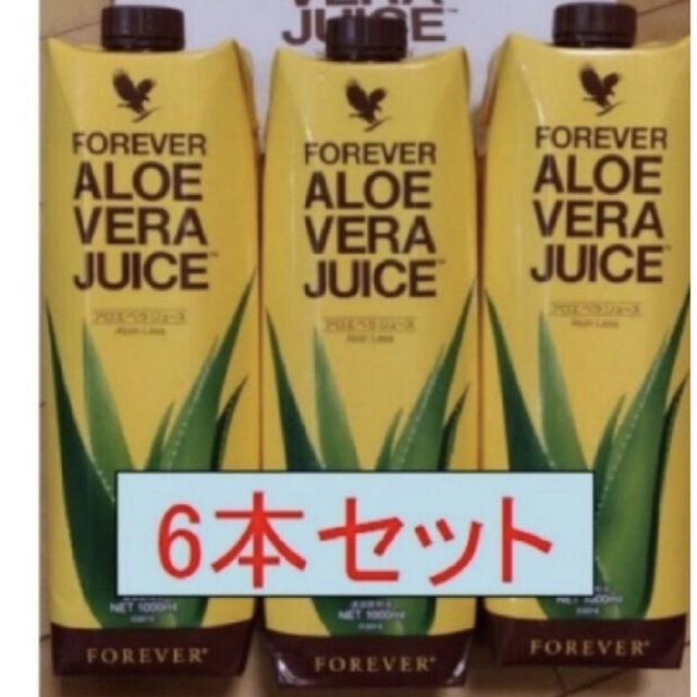 アロエベラジュース　1L × 6本 食品/飲料/酒の健康食品(その他)の商品写真