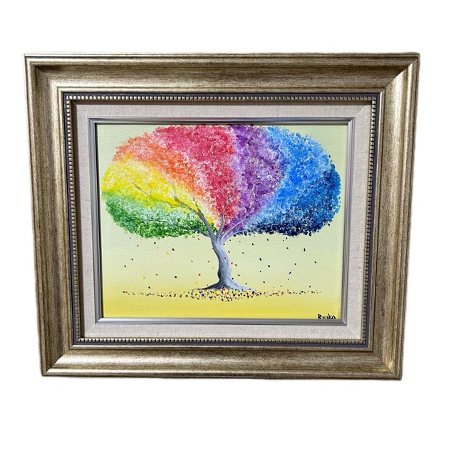 フトマニ図■開運パワーアート■虹色の幸福の木