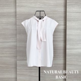 ナチュラルビューティーベーシック(NATURAL BEAUTY BASIC)のナチュラルビューティーベーシック　ボウタイフレンチスリーブブラウス(シャツ/ブラウス(半袖/袖なし))