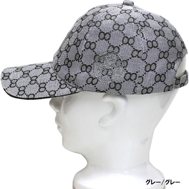 帽子 メンズ レディース モノグラム  キャップ MY グレー/グレー レディースの帽子(キャップ)の商品写真