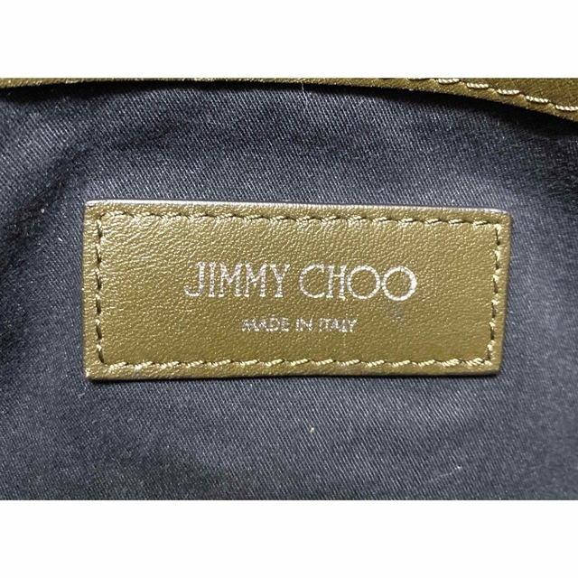 JIMMY CHOO(ジミーチュウ)の【極美品】JIMMY CHOO PIMLICO カーキ スタッズ トートバッグ レディースのバッグ(トートバッグ)の商品写真