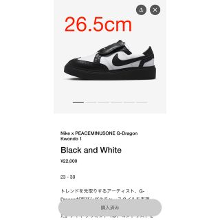 ナイキ(NIKE)のNIKE PEACEMINUSONE G-Dragon Kwondo 1(スニーカー)