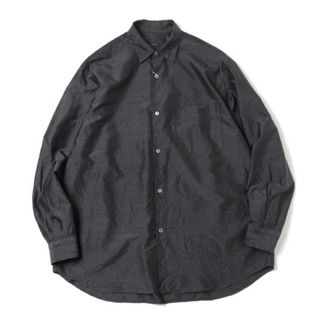 コモリ(COMOLI)の【COMOLI】杢シルク シャツ Size2(シャツ)