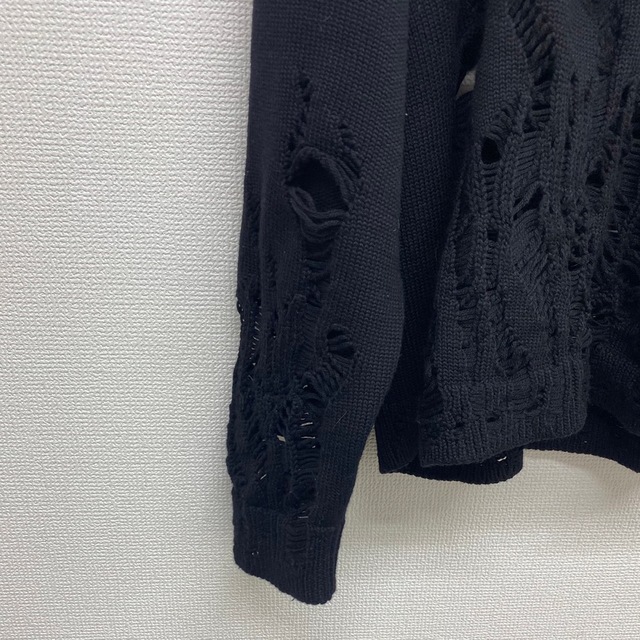 純正新作 極美品 palm angels ダメージ加工 ニット セーター Mサイズ