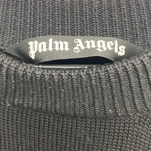 極美品 palm angels ダメージ加工 ニット セーター Mサイズ 黒