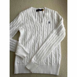 Ralph Lauren - ラルフローレン Vネック ニット ケーブルニット S