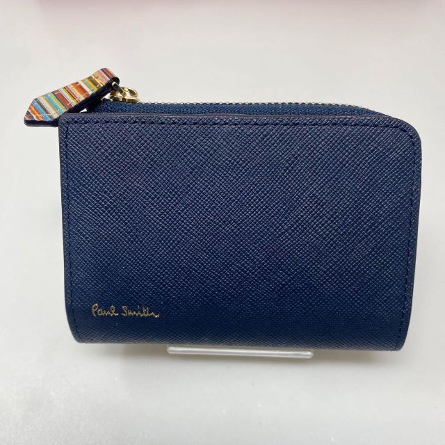 Paul Smith ポールスミス キーケース ジップストローグレイン ネイビー-