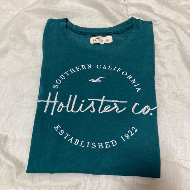 Hollister(ホリスター)の１回着☆ホリスターロンTグリーンXSアメリカンイーグルアバクロンビー&フィッチ レディースのトップス(Tシャツ(長袖/七分))の商品写真