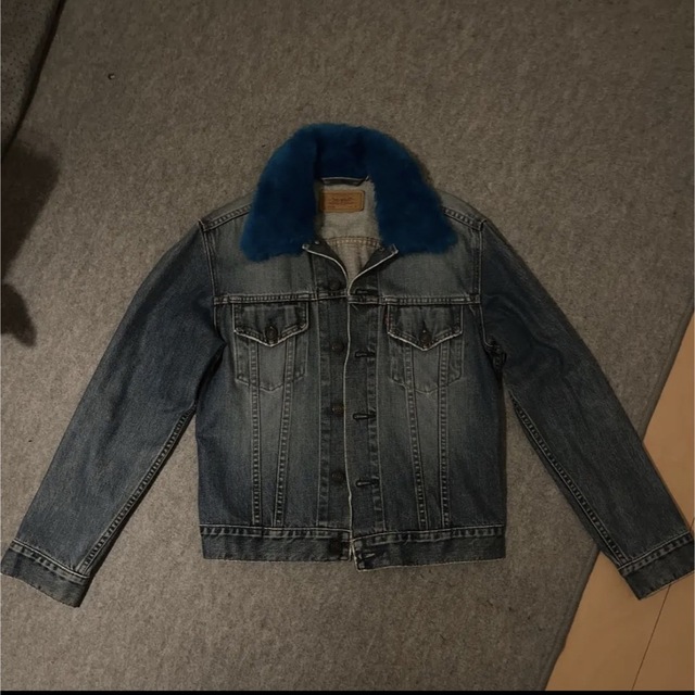 LAST NEST fur denim jacket ファーデニムジャケット 無料配達 9240円