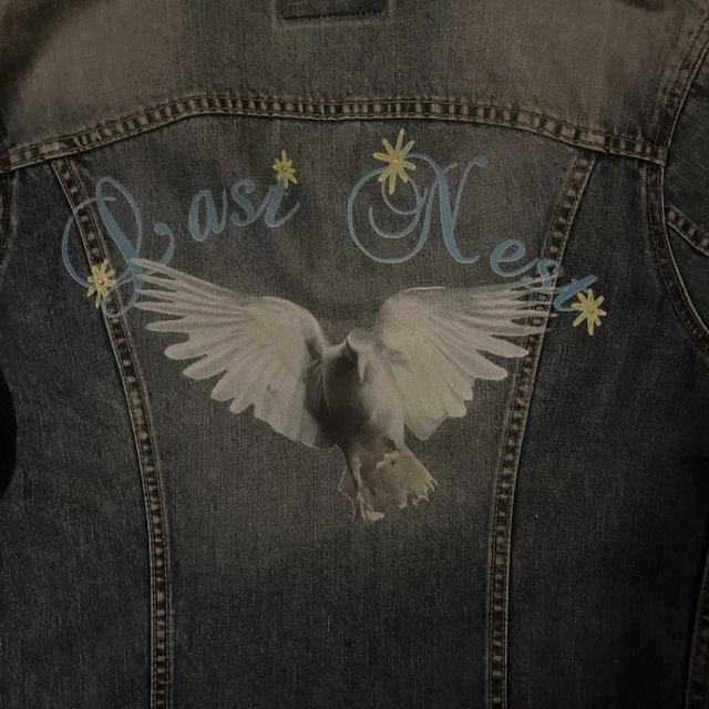 LAST NEST fur denim jacket ファーデニムジャケット 無料配達 9240円