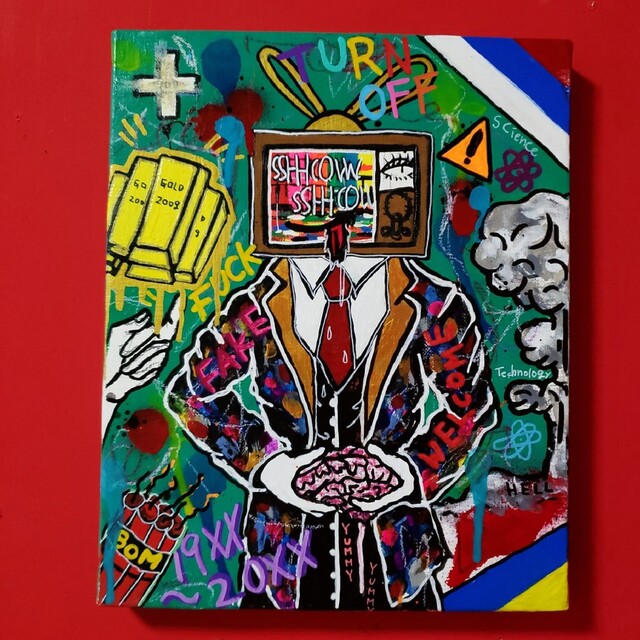 SALE/最終値下げ】Show Business現代アート 絵画 イラスト 【新作入荷