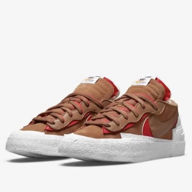 NIKE BLAZER LOW SACAI Tan 28.5cm ナイキ サカイ - スニーカー