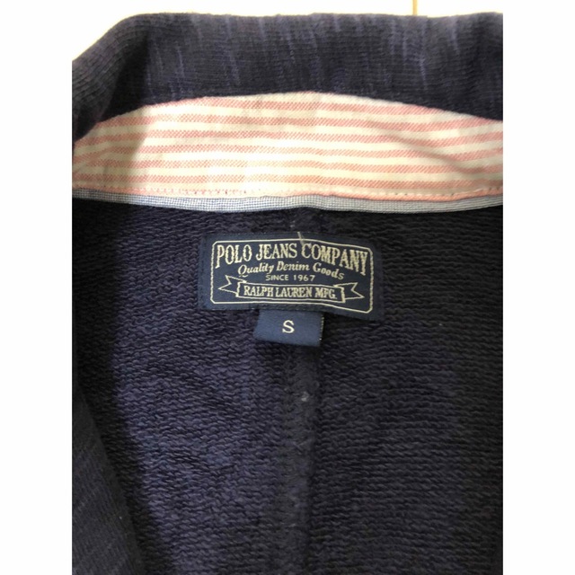 POLO（RALPH LAUREN）(ポロ)のボロジーンズPOLO JEANS 　スエットパイピングらジャケットS レディースのジャケット/アウター(テーラードジャケット)の商品写真