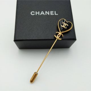 2022新生活 美品✨ CHANEL シャネル ピンブローチ ココマーク ハート