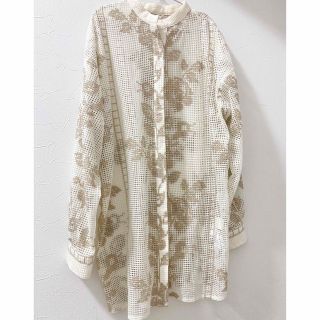 アメリヴィンテージ(Ameri VINTAGE)のMEDI CROSS STITCH LIKE SHIRT(シャツ/ブラウス(長袖/七分))