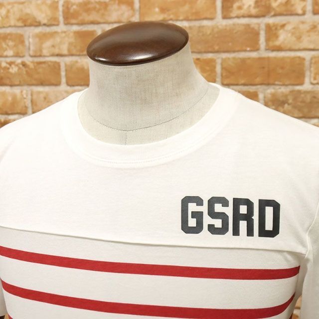 G-STAR RAW(ジースター)の★新品 未使用 本物★G-STAR RAW ボーダー柄Tシャツ 半袖 白×赤 M メンズのトップス(Tシャツ/カットソー(半袖/袖なし))の商品写真