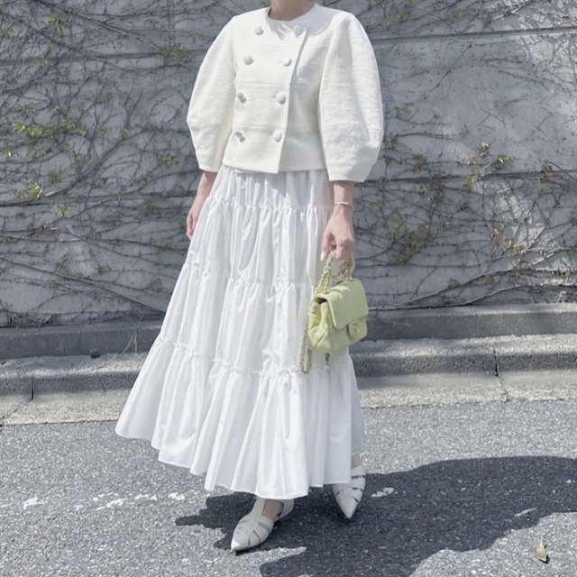 cygne シーニュ コットンツイードジャケット Lydie スピード発送 21930