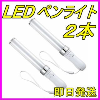 ☆ LED ペンライト 15色 2本セット ☆ 新品 即日＆匿名発送！(ペンライト)